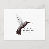 Hummingbird with Forest