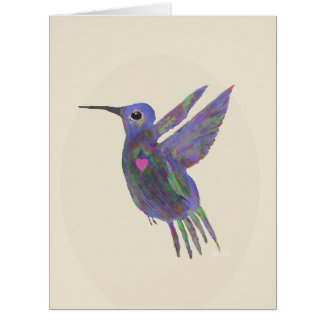 Hummingbird with Heart