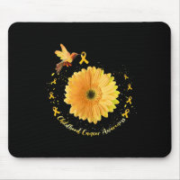 Hummingbird Yellow Sunflower Childhood Cancer Awar
