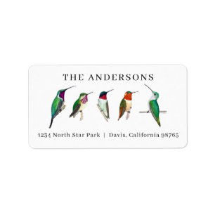 Hummingbirds Address Label