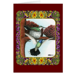 Hummingbirds and Flowers #3