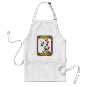 Hummingbirds and Flowers #5 Standard Apron