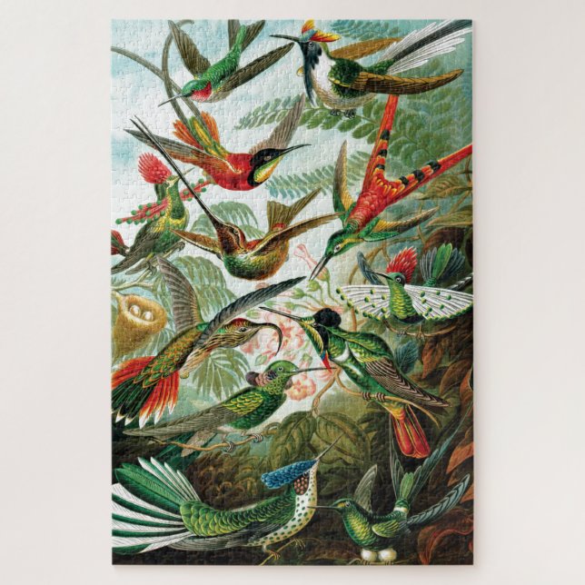 Hummingbirds by Ernst Haeckel Jigsaw Puzzle (Vertical)