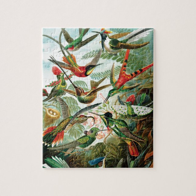 Hummingbirds by Ernst Haeckel Jigsaw Puzzle (Vertical)