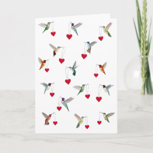 Hummingbirds  card