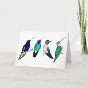 Hummingbirds Card