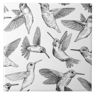 Hummingbirds Ceramic Tile
