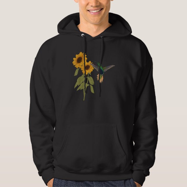 Hummingbirds   Cute Bird Animal   Graphic Hoodie (Front)