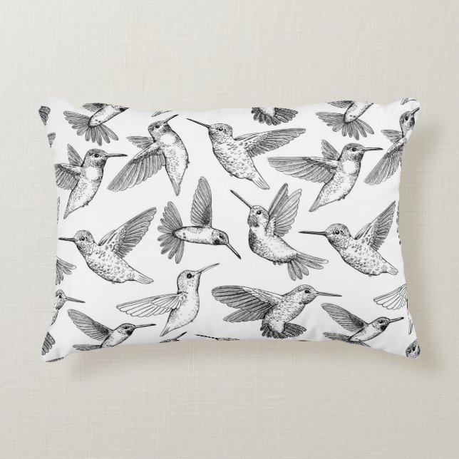 Hummingbirds Decorative Cushion (Front)
