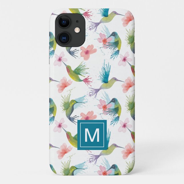 Hummingbirds & Flowers Case-Mate iPhone Case (Back)