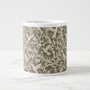 Hummingbirds foliage green large coffee mug