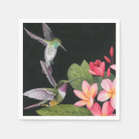 Hummingbirds In the Plumeria