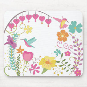 hummingbirds mouse pad