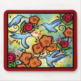 Hummingbirds Mouse Pad - 9.25" x 7.75"