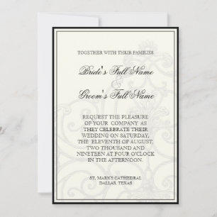 Hummingbirds n Swirls  - Wedding Invitation