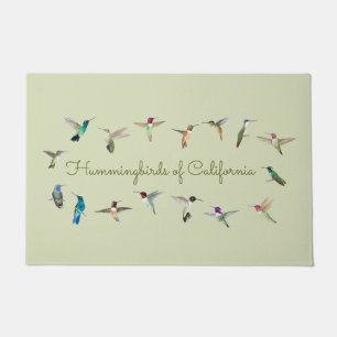Hummingbirds of California Doormat