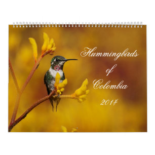 Hummingbirds of Colombia Calendar