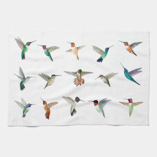 Hummingbirds of North America  Tea Towel