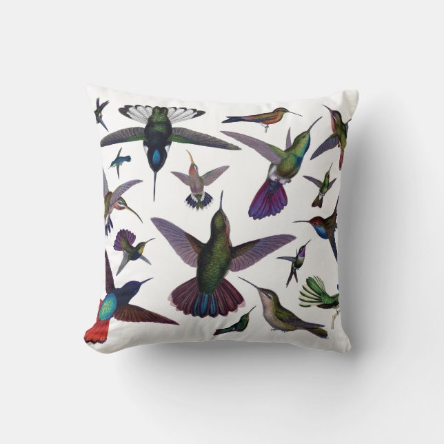 Hummingbirds pillow (Front)