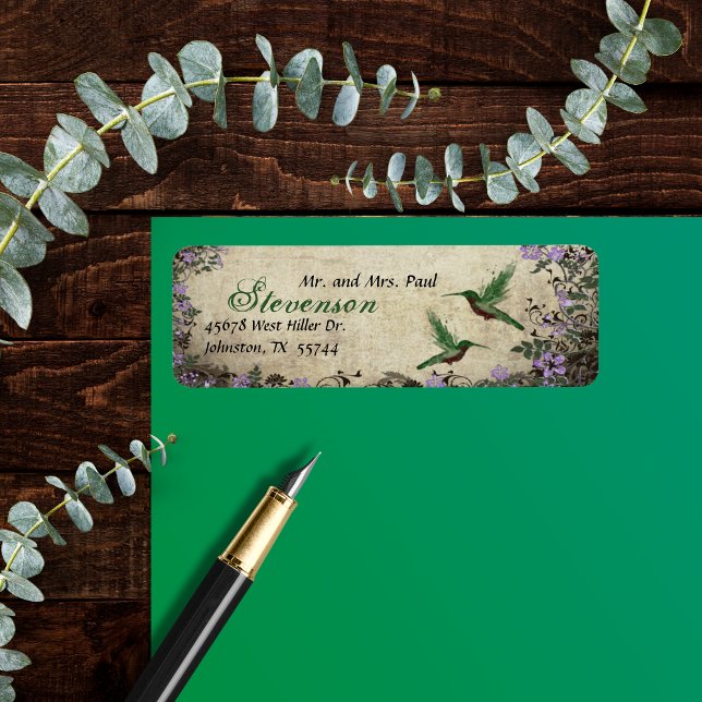 Hummingbirds Return Address Label (Hummingbirds Return Address Label)
