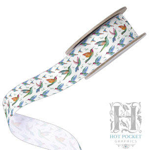 Hummingbirds Satin Ribbon