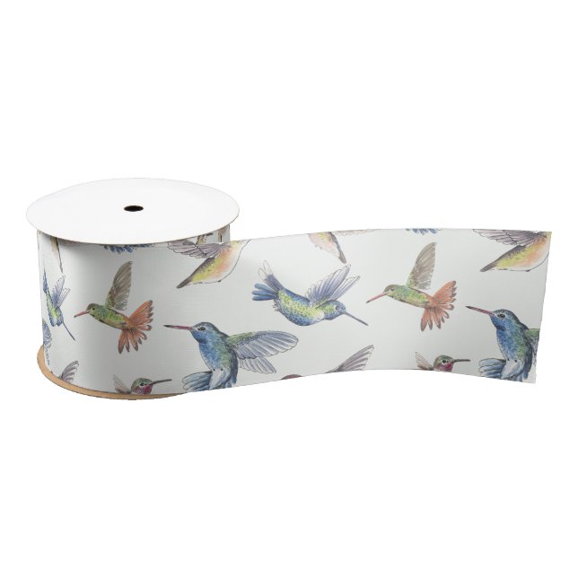 Hummingbirds Satin Ribbon (Spool)