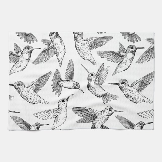 Hummingbirds Tea Towel (Horizontal)