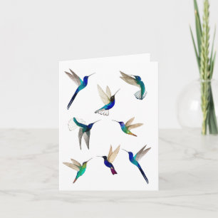 Hummingbirds  thank you card