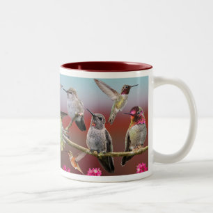 Hummingbirds Two-Tone Coffee Mug