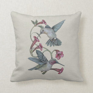 Hummingbirds & Vine Cushion