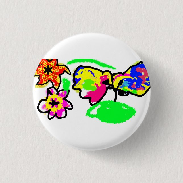 Hummingbirds Wedding  3 Cm Round Badge (Front)