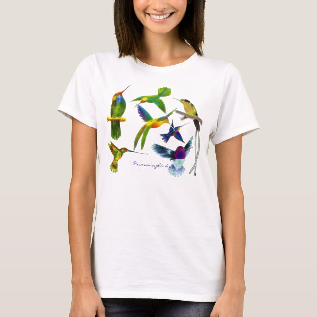 Hummingbirds Women's Shortsleeved Shirt (Front)