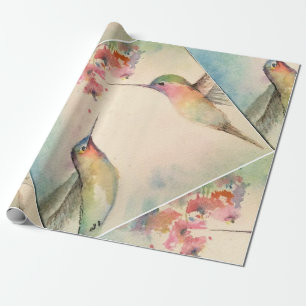 hummingbirds wrapping paper
