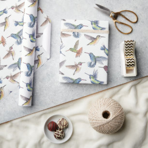 Hummingbirds Wrapping Paper