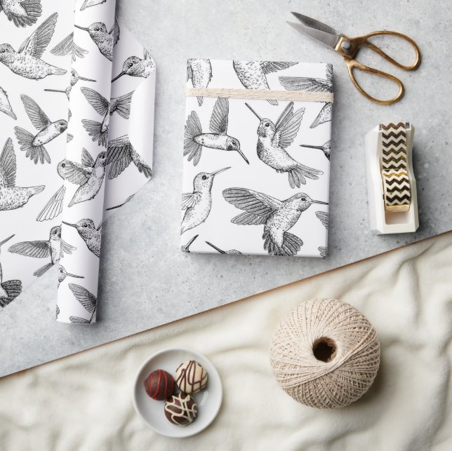Hummingbirds Wrapping Paper (Crafts)