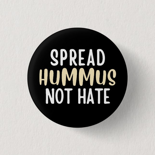 Hummus  3 cm round badge (Front)