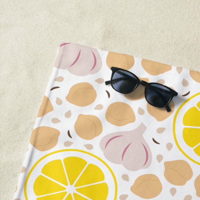 Hummus Beach Towel (In Situ)