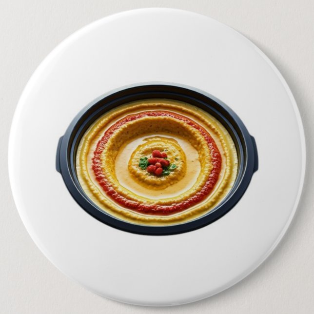 Hummus Hero 6 Cm Round Badge (Front)