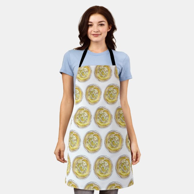 Hummus Houmous Chickpeas Mediterranean Food Dip Apron (Worn)