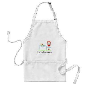 Hummus Love "I love hummus" Standard Apron