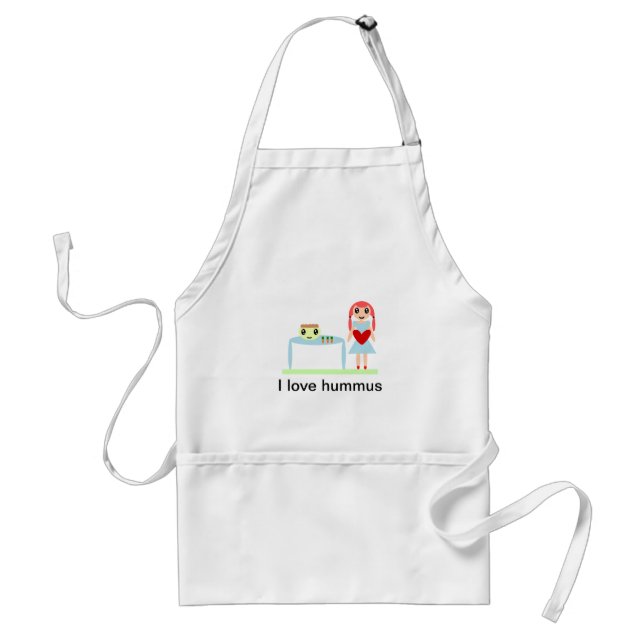 Hummus Love "I love hummus" Standard Apron (Front)