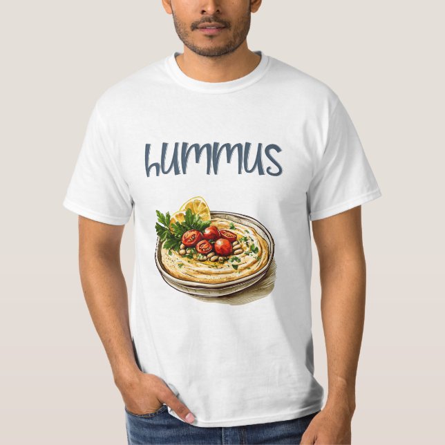 Hummus | Vegan Creamy, Savory Adventure T-Shirt (Front)