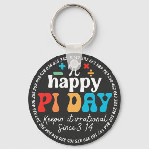 Humor Be Irrational Celebrate Pi Symbol Math Key Ring