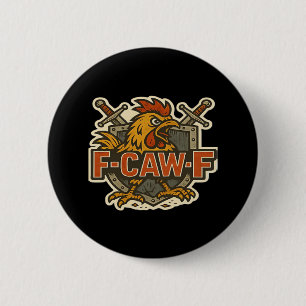 Humor Crow Funny Gothic F-Caw-F 6 Cm Round Badge