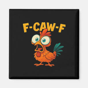 Humor Funny Crow F-Caw-F Gothic Magnet