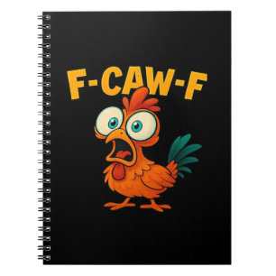Humor Funny Crow F-Caw-F Gothic Notebook