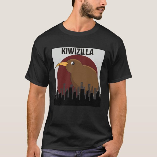 Humor Kiwizilla Cute Kiwi T-Shirt (Front)