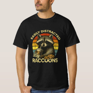 Humor Unhinged And Feral Raccoon Cowboy Trash  T-Shirt