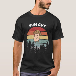 Humor Vintage Fungi Fun Guy Funny Mushroom Fungus T-Shirt