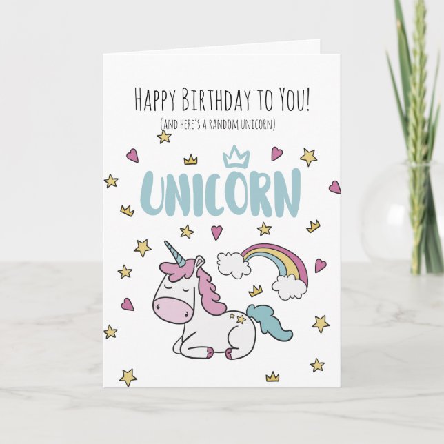 Humorous Birthday Card (Front)